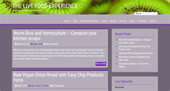 Desktop Screenshot of livefoodexperience.com