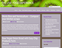 Tablet Screenshot of livefoodexperience.com